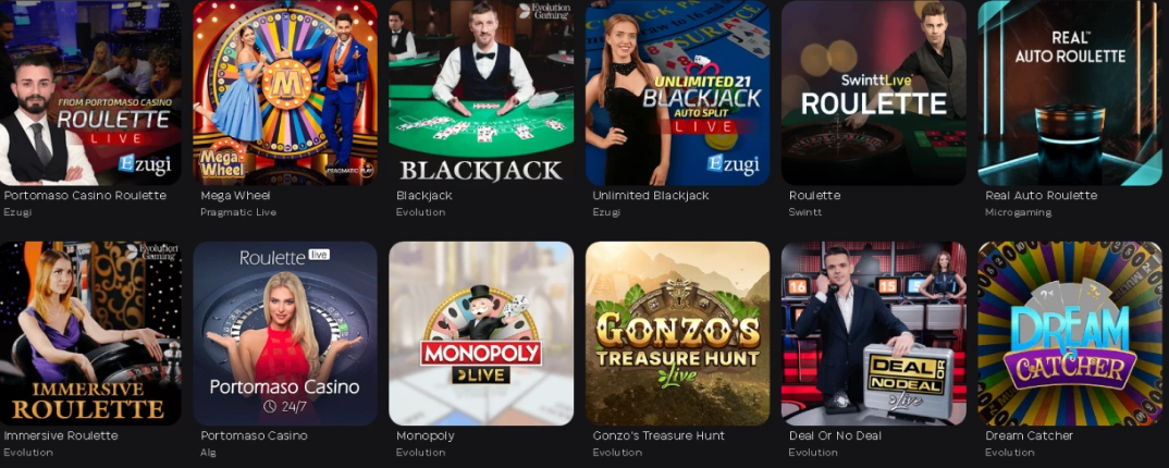 SkyCrown live casino: Roulette, Blackjack, Monopoly, Gonzo's Treasure Hunt and more live dealer games